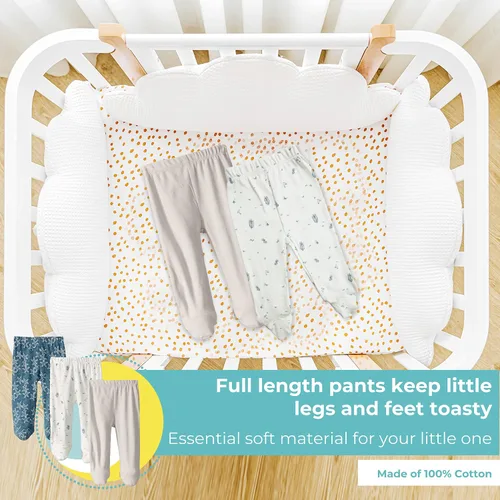 Vista 5 de Spasilk Paquete de 3 pantalones de algodón para bebé niño