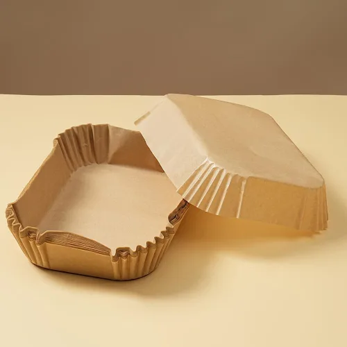 Vista 8 de Forros desechables rectangulares para freidora de aire, 50 piezas de papel pergamino de pulpa virgen para freidora de aire de 4 a 6 cuartos
