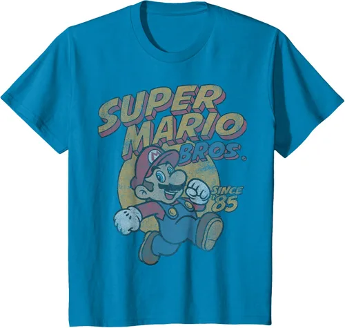 Vista 43 de Super Mario Bros. Desde '85 Camiseta Vintage con Póster' Negro