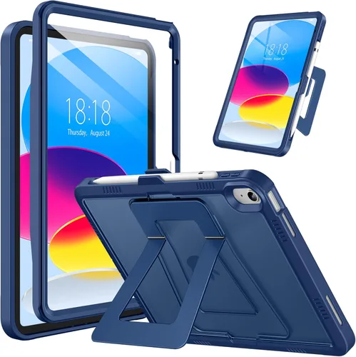 Vista 23 de DTTO Funda para iPad (A16) 11ª generación de 11 pulgadas 2025, funda para iPad de 10ª generación, soporte ajustable para vertical/paisaje, protector