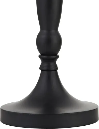 Vista 6 de Maxax Juego de 3 lámparas de mesa y lámpara de pie, lámparas tradicionales con pantalla de tela de lino blanco para sala de estar, dormitorio, sala