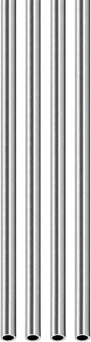 Vista 22 de DTGN Tubo de acero inoxidable 304 de 0.079 in x 0.006 in x 9.843 in (ODxWall TxL) - Paquete de 4 - Bueno para equipos de maquinaria - Tubería