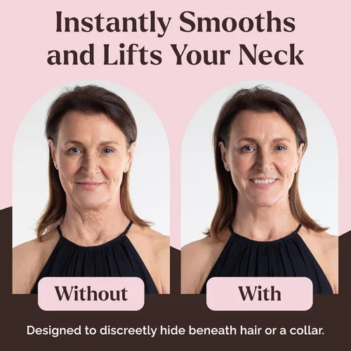 Vista 2 de Skinnies Instant Lifts - Cinta para el cuello, patentada y fabricada en Estados Unidos, suaviza las líneas y aprieta la piel suelta para un aspecto