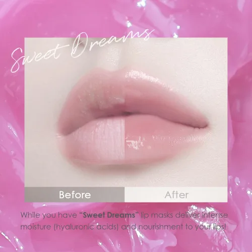 Vista 3 de glowiest Sweet Dreams - Máscara de labios durante la noche, bálsamo labial nutritivo, regordete e hidratante glowiest Sweet Dreams Lip Sleeping