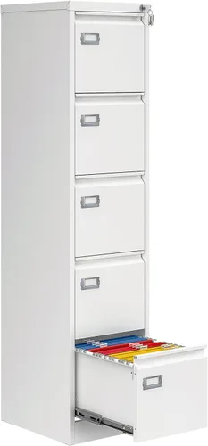 Vista 28 de Archivador de 2 cajones con cerradura, archivadores metálicos para oficina en casa, gabinete pequeño vertical negro para oficina en casa, archivador