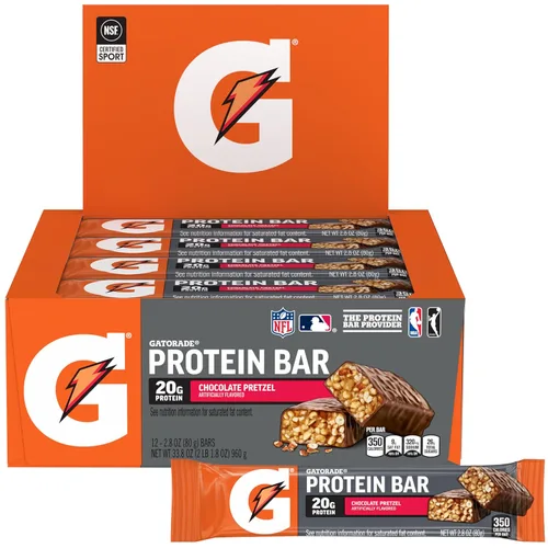 Vista 12 de Gatorade - Barras de recuperación de proteína de suero de leche, 12 unidades, sabor malvavisco (paquete de 1)