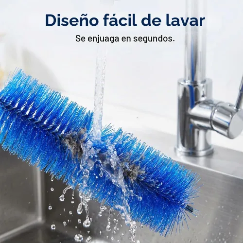 Vista 4 de Cepillo limpiador de ventilador,Cepillo de polvo flexible,Gris