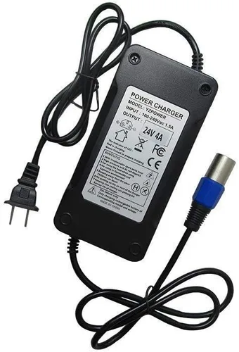Vista 2 de Abakoo Cargador de batería de 24V 4A para Jazzy, Shoprider, Go-Go Pride IZIP I25 IZIP I300 IZIP I350 IZIP I500 Mpv5 Mpv4 Pronto m41, Ezip 400 500