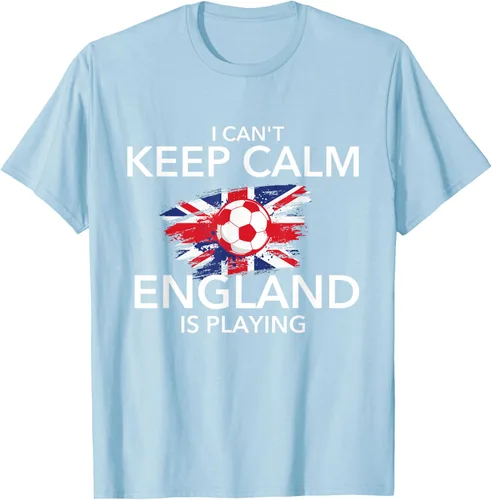 Vista 74 de I Can't Keep Calm England Is Playing - Camiseta para amantes del fútbol, Negro