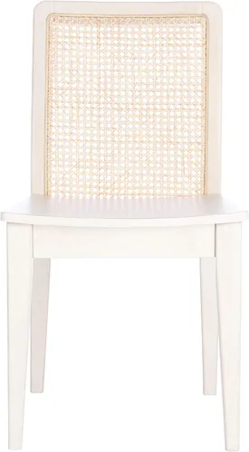 Vista 10 de Safavieh Home Collection Benicio DCH1005C-SET2 Silla de comedor de ratán negro/natural (juego de 2)