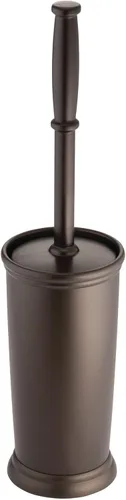 Vista 17 de mDesign Cepillo de Inodoro y Soporte - Cepillo de Baño Cubierto - Limpiador de Inodoro en Pie en Soporte Moderno - Cepillo de Limpieza Profunda