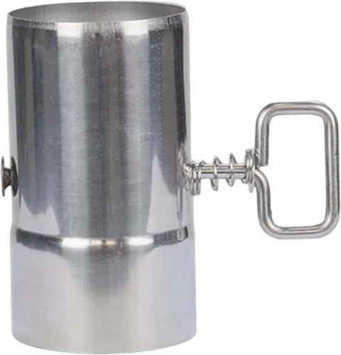 Vista 7 de Almencla Tubo de estufa portátil con amortiguador, tubo de chimenea, carpas calientes, estufa, tubo de extensión de combustión de acero inoxidable