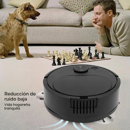 Vista 6 de Ejoyous Aspiradora robótica, aspiradora robótica de carga USB, mini robot de barrido inteligente para suelos de madera, azulejos, alfombras, suelos