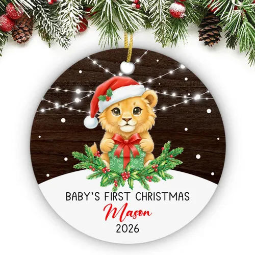 Vista 16 de Adorno de conejito de bebé, adorno personalizado con nombre y año para recién nacido 2026, decoración de conejo de Navidad personalizada, regalo
