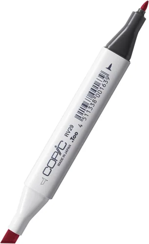 Vista 8 de Copic Marcador de alcohol clásico, de doble punta, R37-Copic, Carmín