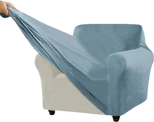 Vista 160 de Funda para Sofá de Terciopelo, Fundas Elásticas para Sofá para Funda Principal Separada/Respaldos y Cojines de Asiento, Funda para Sofá, para Fundas