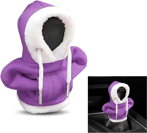 Vista 9 de Cubierta de capucha para palanca de cambios navideña, cubierta de capucha para cambios de estilo navideño, protector de invierno cálido para palanca