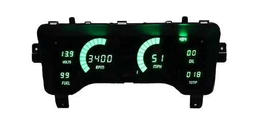 Vista 5 de Elite-Drive Jeep TJ Digital Dash - Panel de instrumentos LED de repuesto para Jeep Wrangler TJ 1997-2006, panel de medidor digital, actualización