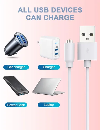 Vista 6 de Cable de carga de repuesto magnético USB DC - Paquete de 2