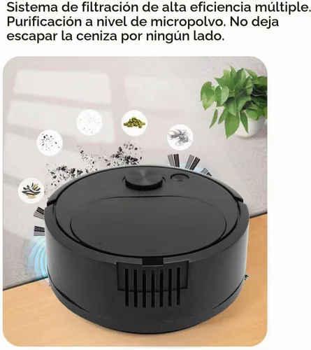 Vista 5 de Ejoyous Aspiradora robótica, aspiradora robótica de carga USB, mini robot de barrido inteligente para suelos de madera, azulejos, alfombras, suelos