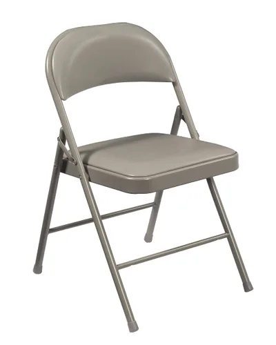 Vista 3 de National Public Seating 951 Commercialine - Silla plegable acolchada de vinilo, color beige (paquete de 4)