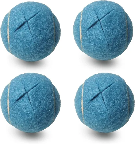 Vista 12 de RMASCOV - Pelotas de tenis para caminantes, paquete de 4, pelotas de tenis precortadas para caminantes, pelotas de tenis para patas de silla (negro)