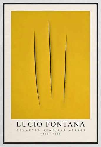 Vista 33 de SIGNLEADER Lienzo enmarcado para pared, arte semicírculo de mediados de siglo, formas geométricas, ilustraciones, arte moderno, contemporáneo