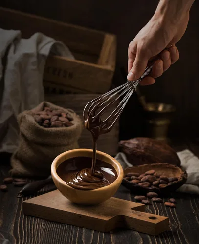 Vista 8 de Sephra Estuche de chocolate negro belga listo para fuente de 20 libras, ideal para derretir