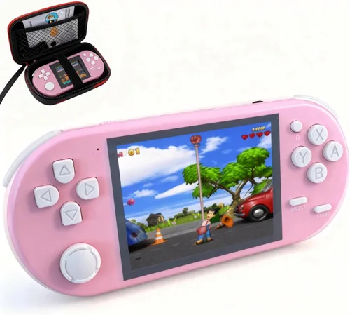 Vista 9 de Consola de juegos portátil de 16 bits, pantalla HD de 3 pulgadas, juegos retro 300 en 1, reproductor de videojuegos clásico portátil para niños