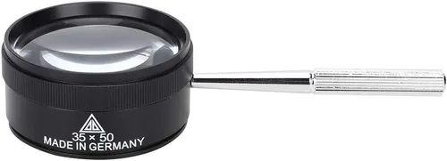 Vista 3 de Lupa óptica de mano 35X lente de lupa ligera Set para lectura de identificación de joyas