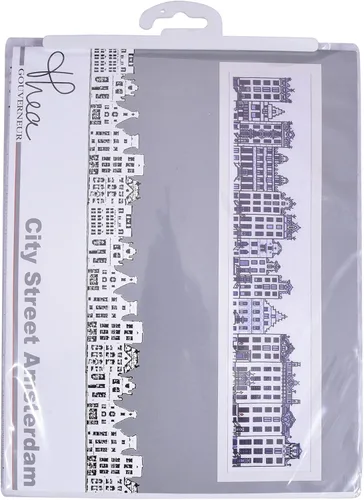 Vista 5 de Thea Gouverneur - Kit de punto de cruz con cuentas - City Street Amsterdam - Aida - 16 unidades - Kits de bordado para adultos - Manualidades
