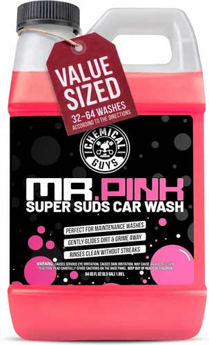 Vista 10 de Jabón de limpieza para automóvil de Chemical Guys, Mr. Pink, 16 oz, Rosado