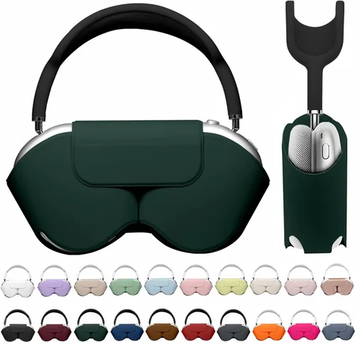 Vista 33 de Maxjoy para Apple Airpods Max Funda inteligente de cubierta, Accesorios de cubierta protectora de cuero PU suave para Airpod Max con modo de sueño