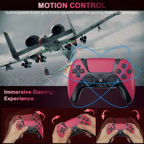 Vista 6 de OUBANG Control para controlador de PS4, control remoto de juego para controlador Elite PS4 con turbo, Steam Gamepad funciona con Playstation 4