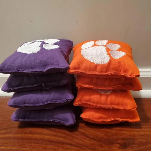 Vista 5 de Clemson Cornhole Bags (8 bags)