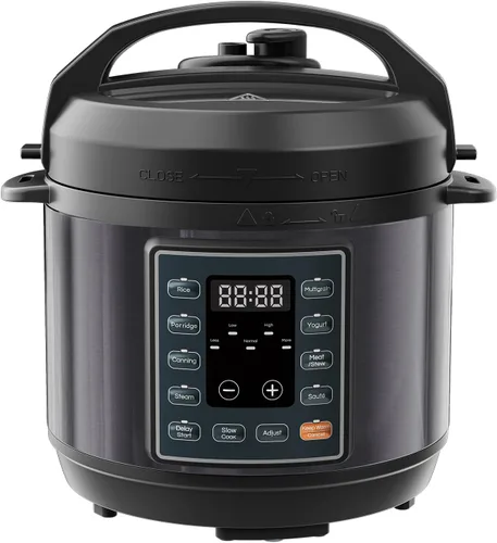 Vista 11 de OLIXIS Olla a presión eléctrica 10 en 1, olla múltiple de 3 cuartos de galón para arroz, guiso y vapor, pequeña olla programable de acero inoxidable