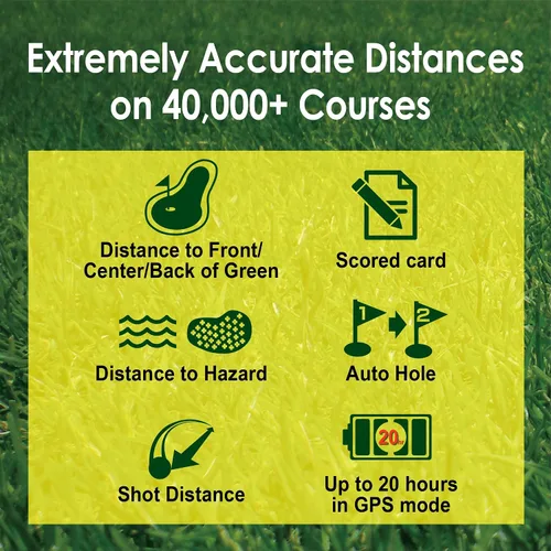 Vista 4 de CANMORE TW356 - Dispositivo portátil con GPS de golf para hombres y mujeres, más de 41,000 campos precargados actualizados en todo el mundo