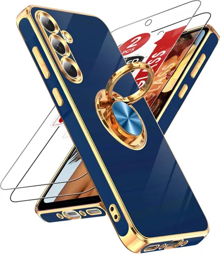 Vista 87 de LeYi Funda para iPhone XR: con Protector de Pantalla de Vidrio Templado [Paquete de 2] Soporte de Anillo Giratorio de 360°, Soporte Magnético