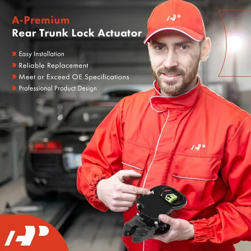 Vista 6 de A-Premium Actuador de bloqueo de la tapa del pestillo del maletero del portón trasero compatible con vehículos Acura y Honda - TL 2004-2008, Accord