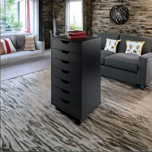 Vista 4 de Ergode Armario Halifax de madera con 7 cajones, solución de almacenamiento versátil y elegante