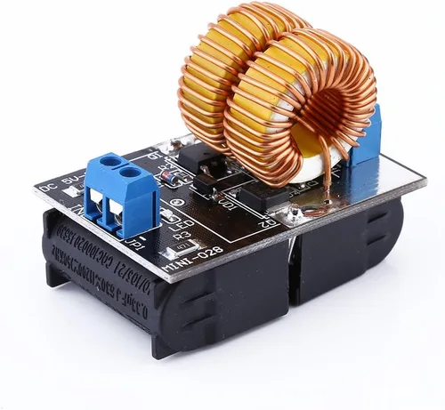 Vista 8 de TOPINCN ZVS Módulo de potencia de calentamiento por inducción de 120 W con bobina de calentador, 5 V-12 V ajustable para uso industrial, bricolaje