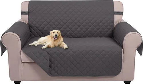 Vista 40 de U-NICE HOME Funda para sillón reclinable, reversible, con correas elásticas, resistente al agua, protege de perros y mascotas, sillón pequeño