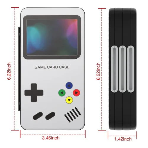 Vista 5 de HEIYING Game Card Case for Nintendo Switch and Switch OLED,Customized Pattern Nintendo Switch Lite Game Card Case with 72 Game Card Slots and 24