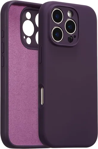 Vista 54 de Funda de silicona para iPhone Air, con [protección completa de la cámara] [forro de microfibra suave antiarañazos], funda de silicona líquida ultra