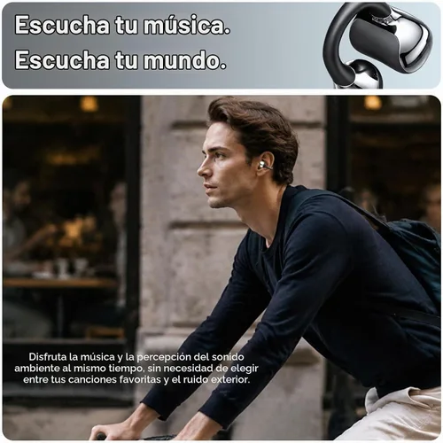 Vista 6 de Auriculares abiertos con clip para el oído,Tres modos de audio