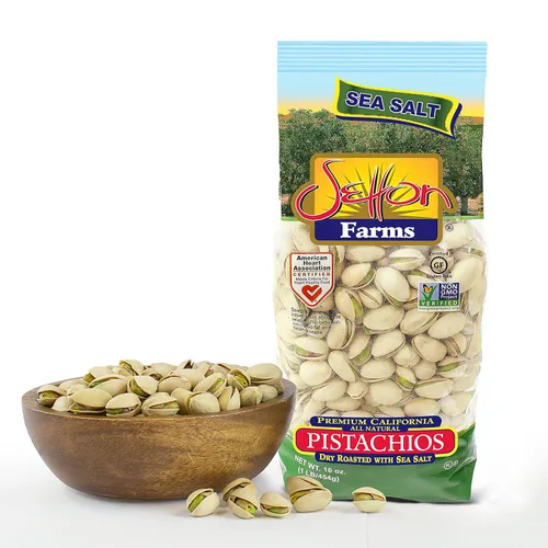Vista 4 de Setton Farms Pistachos secos tostados y salados, Pistachos Premium California con cáscara, bolsa de 1 libra (16 onzas), Certificados No-GMO, Sin