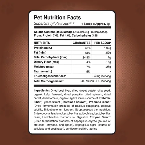 Vista 2 de CLEAR CONSCIENCE PET® Paw Jus™ SuperGravy® - Comida natural para perros, mezcla de caldo de hidratación, condimento para croquetas sin gluten