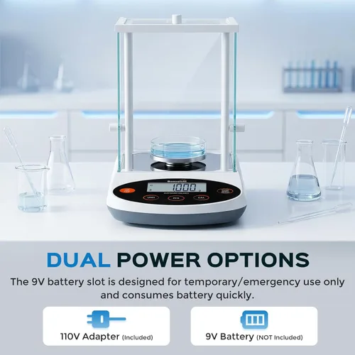 Vista 7 de Bonvoisin Balanza analítica de 300 gx1 mg báscula de laboratorio de precisión báscula electrónica digital, escala analítica de laboratorio de 1 mg
