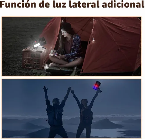 Vista 3 de Superbright Linterna LED de Mano Reflector Linterna Potente Luz de Búsqueda Linterna Recargable por USB con Función de Banco de Energía Luz de Luz