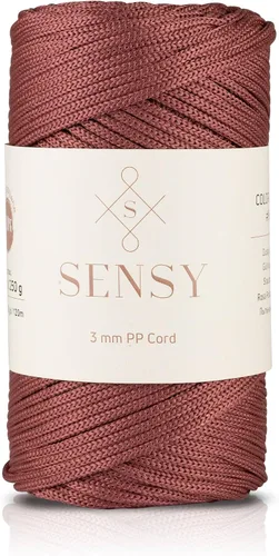 Vista 109 de Cuerda de poliéster Sensy Premium de 3 mm, 120 metros, 100% cordón de polipropileno, cuerda de macramé de 3 mm, cordón para bolsos de ganchillo
